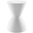 Home Square 2 Piece Polypropylene Plastic Storage Stool Set in White