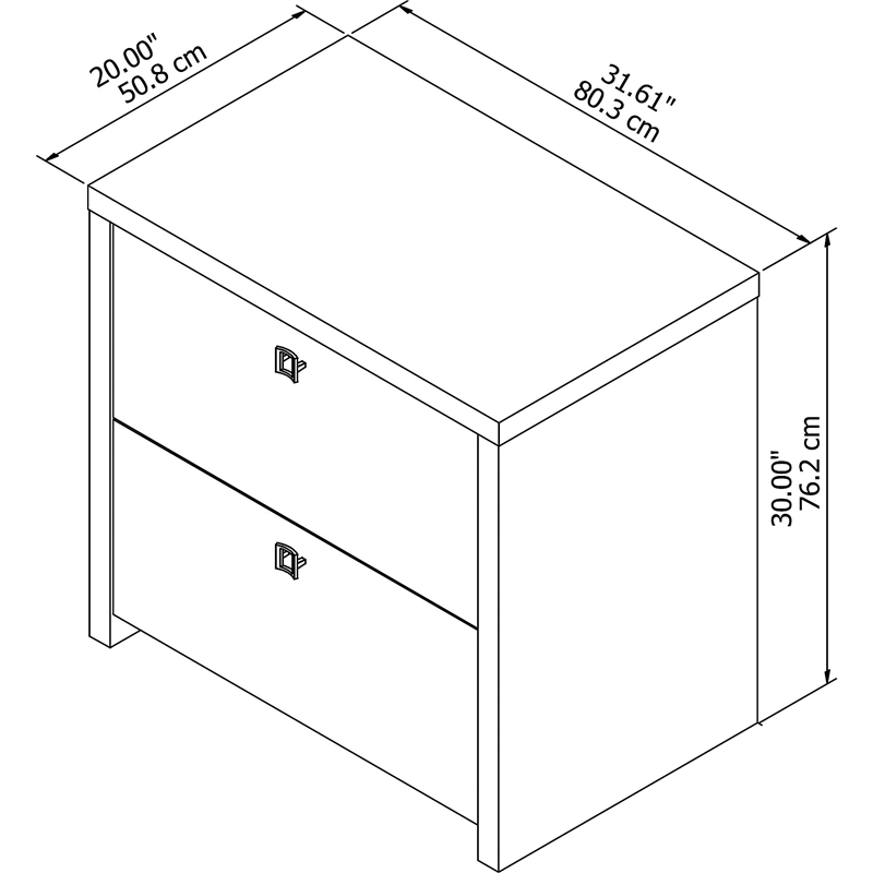 Home Square 2 Drawer Wood Filing Cabinet Set in Gray Sand (Set of 2)