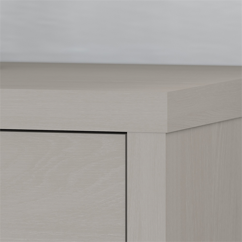 Home Square 2 Drawer Wood Filing Cabinet Set in Gray Sand (Set of 2)