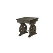 Home Square 1 Drawer Wood Top End Table Set in Peppercorn