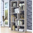 Home Square 2 Piece Asymmetrical Driftwood Bookcase Set in Gray