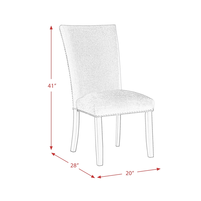 Home Square 2 Piece Velvet Fabric Side Chair Set in Blue