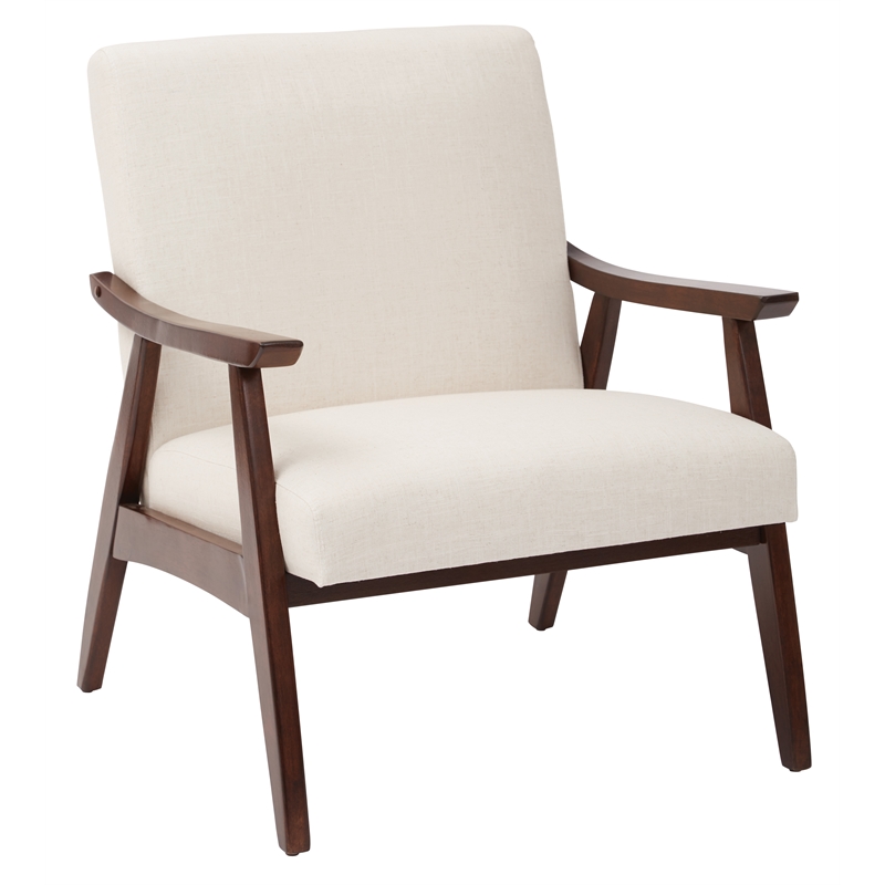 Home Square 2 Piece Linen Fabric Chair Set in Beige