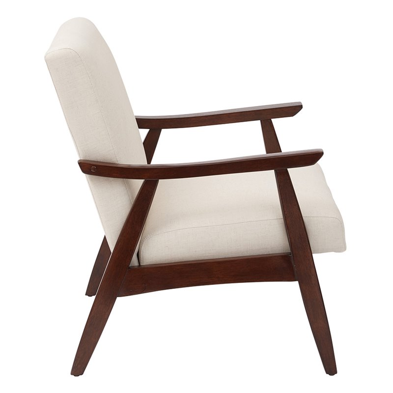 Home Square 2 Piece Linen Fabric Chair Set in Beige