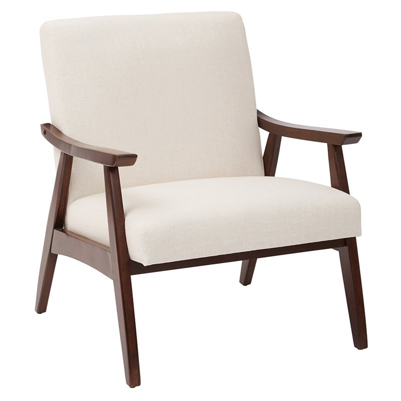 Home Square 2 Piece Linen Fabric Chair Set in Beige