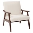 Home Square 2 Piece Linen Fabric Chair Set in Beige