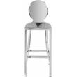 Home Square 2 Piece Stainless Steel Bar Stool Set in Chrome