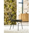 Home Square 2 Piece Wire Dining Side Chair Set in Noir Black