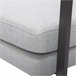 Home Square 2 Piece Metal Frame Accent Chair Set in Light Grey