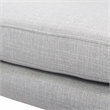Home Square 2 Piece Metal Frame Accent Chair Set in Light Grey