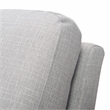 Home Square 2 Piece Metal Frame Accent Chair Set in Light Grey
