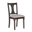 Home Square 2 Piece Wood Dining Side Chairs Set in Gray