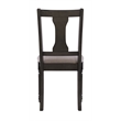 Home Square 2 Piece Wood Dining Side Chairs Set in Gray