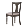 Home Square 2 Piece Wood Dining Side Chairs Set in Gray