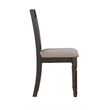 Home Square 2 Piece Wood Dining Side Chairs Set in Gray