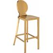 Home Square 2 Piece Stainless Steel Bar Stool Set in Gold