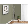 Home Square 8 Hook Hammered Metal Branching Coat Rack Set in Silver (Set of 2)