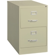 Home Square 2 Drawer Deep Metal Filing Cabinet Set in Putty (Set of 2)