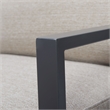 Home Square 2 Piece Metal Frame Linen Accent Chair Set in Gray