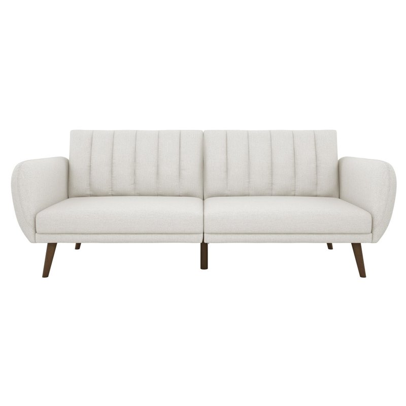 Home Square 2 Piece Upholstered Linen Sleeper Sofa Set in Gray