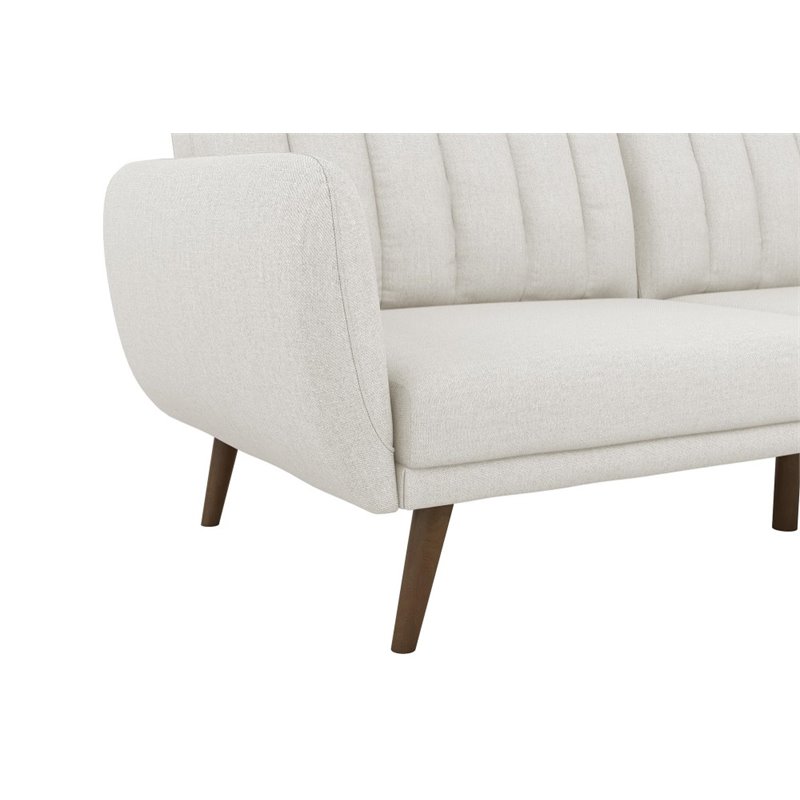 Home Square 2 Piece Upholstered Linen Sleeper Sofa Set in Gray
