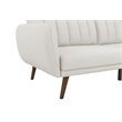 Home Square 2 Piece Upholstered Linen Sleeper Sofa Set in Gray