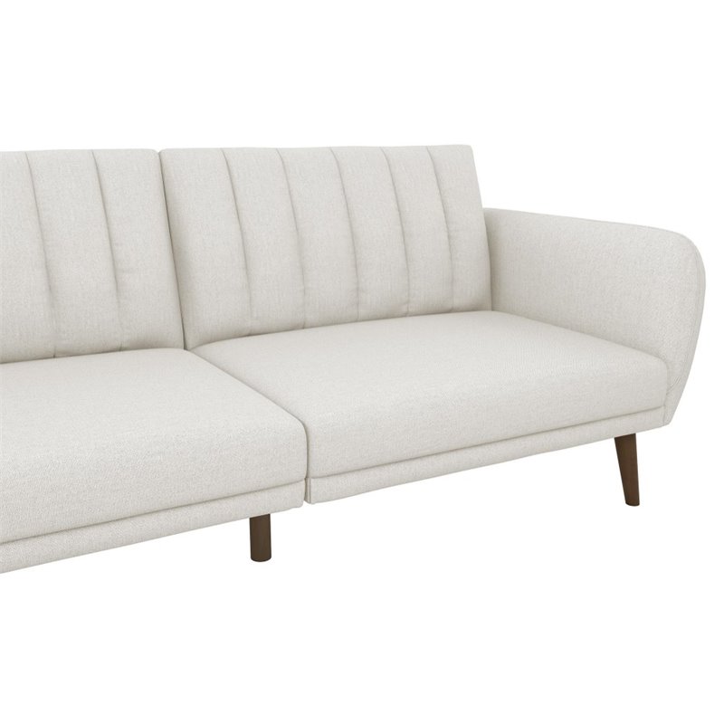 Home Square 2 Piece Upholstered Linen Sleeper Sofa Set in Gray