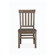 Home Square 2 Piece Wood Dining Side Chair Set in Distressed Gray
