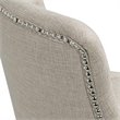 Home Square 2 Piece Tufted Swivel Polyester Fabric Bar Stool Set in Cream