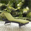 Home Square 2 Piece Adjustable Patio Chaise Lounge Set in Peridot