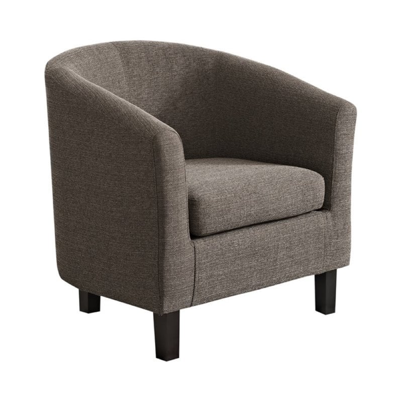 Home Square 2 Piece Contemporary Faux Leather Tub Chair Set in Red