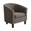 Home Square 2 Piece Contemporary Faux Leather Tub Chair Set in Red