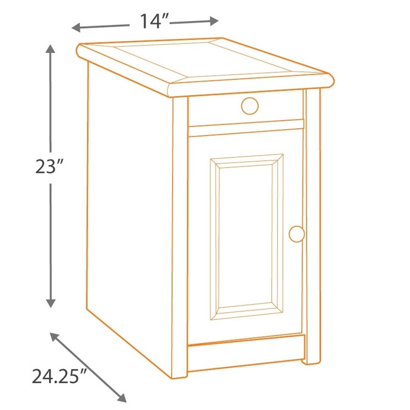 Home Square 2 Piece Engineered Wood End Table Set in Gray and Brown