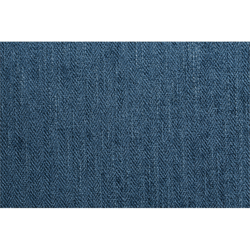 Home Square 2 Piece Linen Fabric Spindle Chair Set with Wood Frame in Navy Blue
