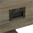 Home Square 2 Piece Wood End Table Set in Distressed Gray