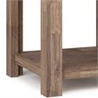 Home Square 2 Piece Wood End Table Set in Rustic Aged Brown