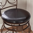 Home Square 2 Piece Big and Tall Metal Scroll Back Bar Stool Set in Bronze