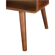 Home Square 2 Piece Mid Century Wood End Table Set in Espresso