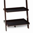 Home Square 2 Piece Ladder Modern Wood Bookshelf Set in Espresso