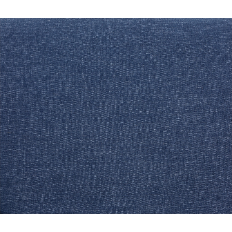 Home Square 2 Piece Slip Cover Fabric Accent Chair Set in Navy Blue