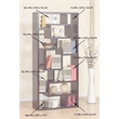 Furniture of America Hazo Modern Wood Open Bookcase in White Set of 2