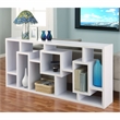 Furniture of America Hazo Modern Wood Open Bookcase in White Set of 2