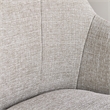 Home Square 2 Piece Swivel Linen Office Chair Set in Light Gray