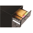 Home Square 2 Piece Mobile Metal Storage Cabinet Set with 4 Drawer in Black