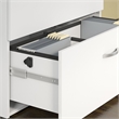 Home Square 2 Piece Lateral Engineered Wood Filing Cabinet Set in White