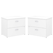 Home Square 2 Piece Lateral Engineered Wood Filing Cabinet Set in White