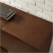 Home Square 2 Piece Media Solid Wood Console Table Set in Mahogany