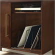 Home Square 2 Piece Media Solid Wood Console Table Set in Mahogany
