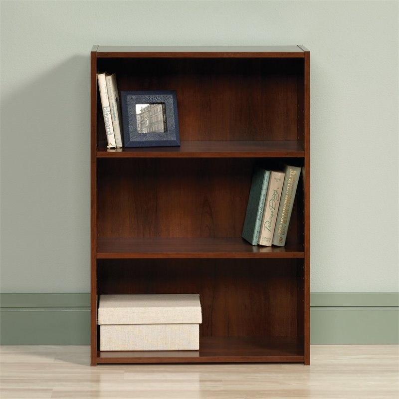 Home Square 2 Piece Modern Engineered Wood Bookcase Set in Brook Cherry