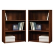 Home Square 2 Piece Modern Engineered Wood Bookcase Set in Brook Cherry
